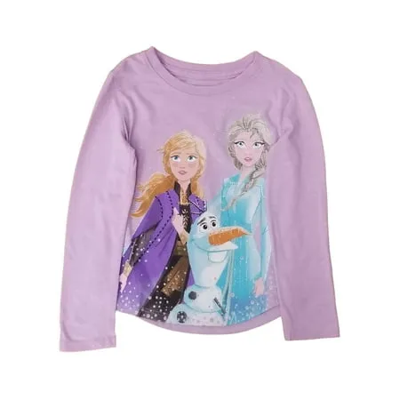 Disney Frozen Girls Elsa Anna Olaf T-Shirt and Tulle Leggings Set 5T