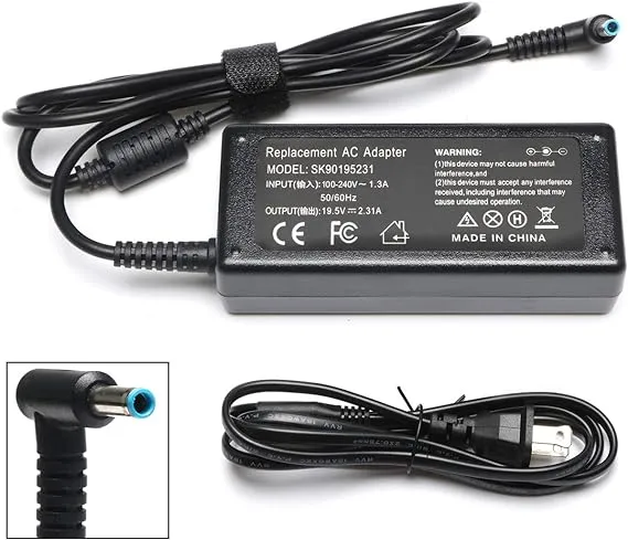 45W Laptop Charger for HP 14 inch Laptop 14-DK 14-DQ 14-DF 14-DH 14-DS 14-AC 14-AK 14-AL 14-BA Series, 14-DF0023CL 14-DF0018WM 14-DK0731MS 14-DK1025WM 14-DS0040NR 14-DK1022wm UL Listed Power Adapter