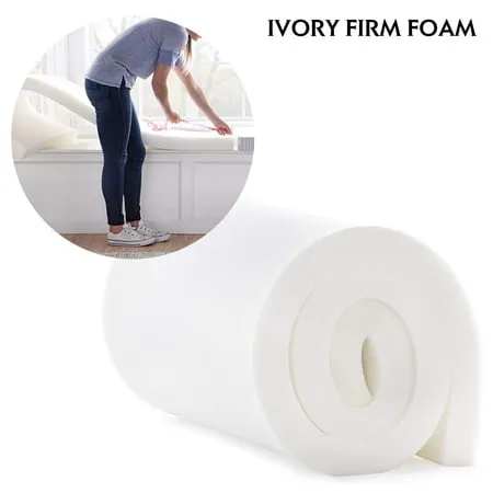 High Density ivory Cushion Craft Foam - Perfect for Chairs Sofas Headboards and DIY Projects 78“ x 29