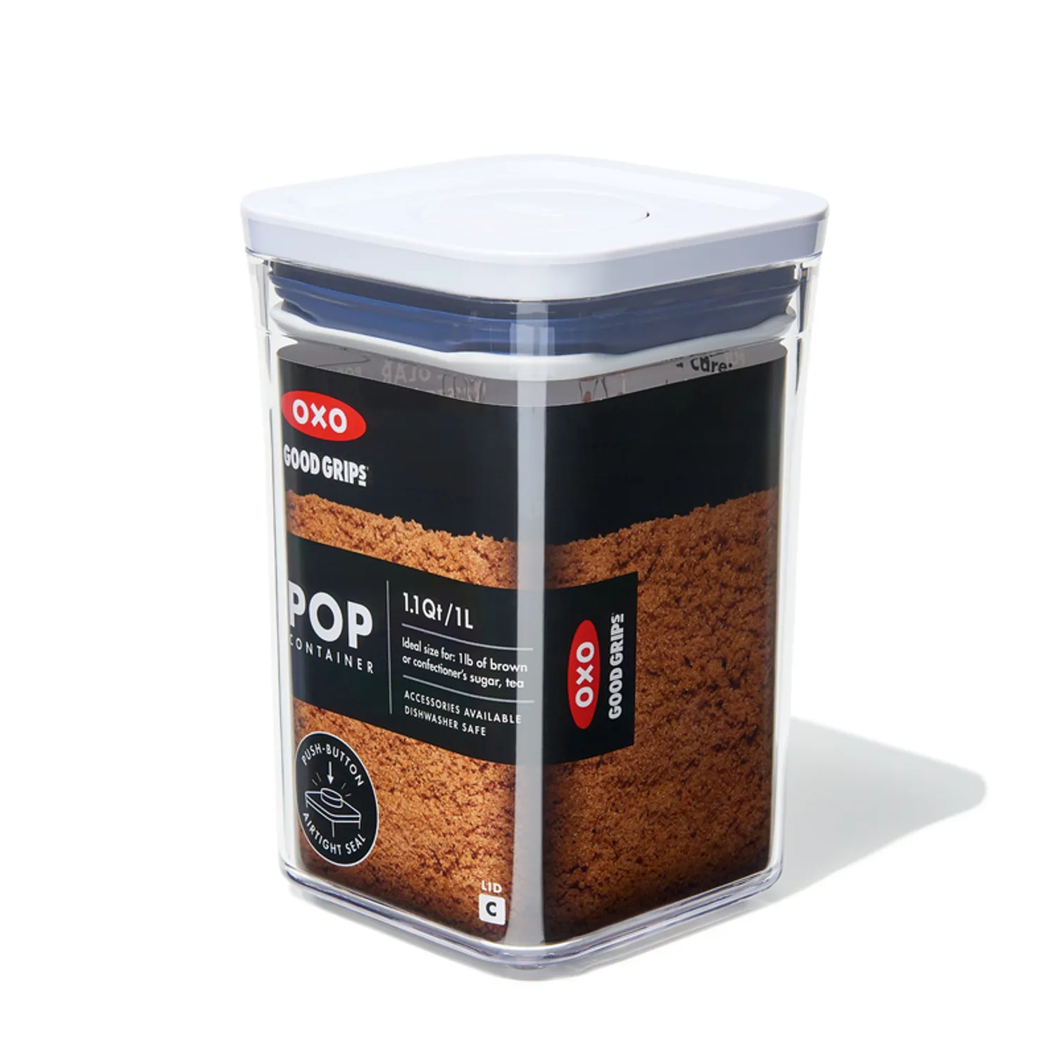 OXO Small Square Pop Container 1.1 Quart