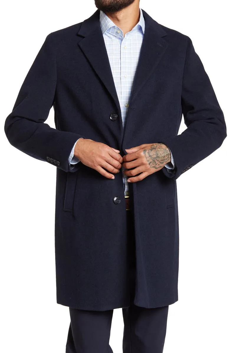 Tommy Hilfiger Men's Trim Fit Wool-Blend Overcoat