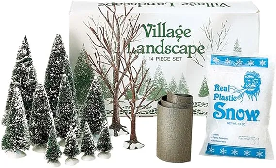 Department 56 Accessories for Villages Landscape Accessory Set