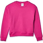 Hanes Girls EcoSmart Crewneck Sweatshirt, Soft Midweight Fleece Pullover for Girls