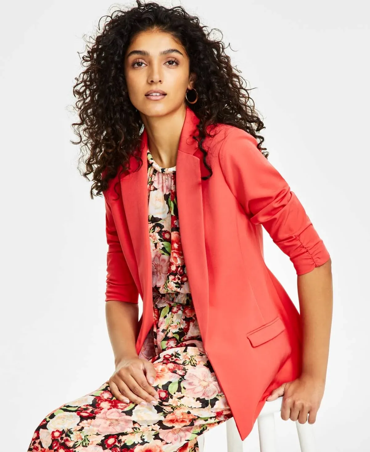 Petite Menswear Blazer, Created for Macy's