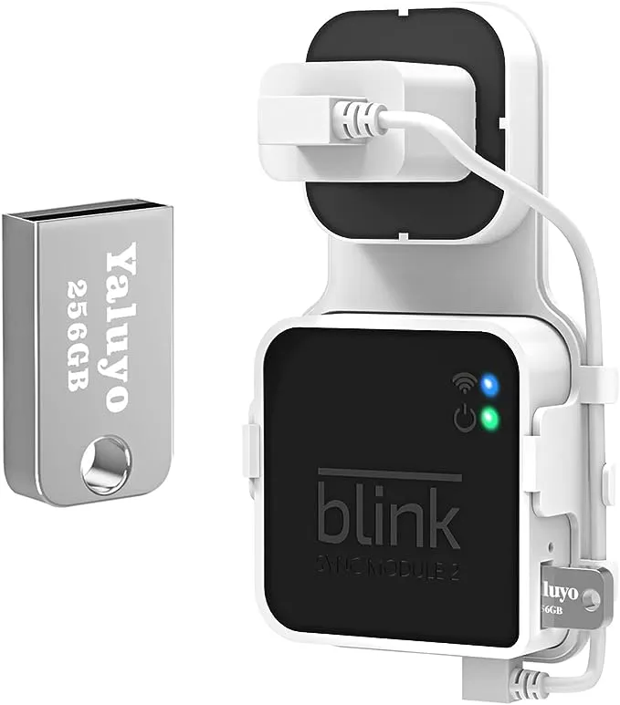 256GB USB Flash Drive and Blink Sync Module 2 Mount, Save Space and Easy Mount Bracket for Blink Outdoor Indoor Security Camera (Blink Sync Module 2 is NOT Included)256GB USB Flash Drive and Blink Sync Module 2 Mount, Save Space and Easy Mount Bracket fo