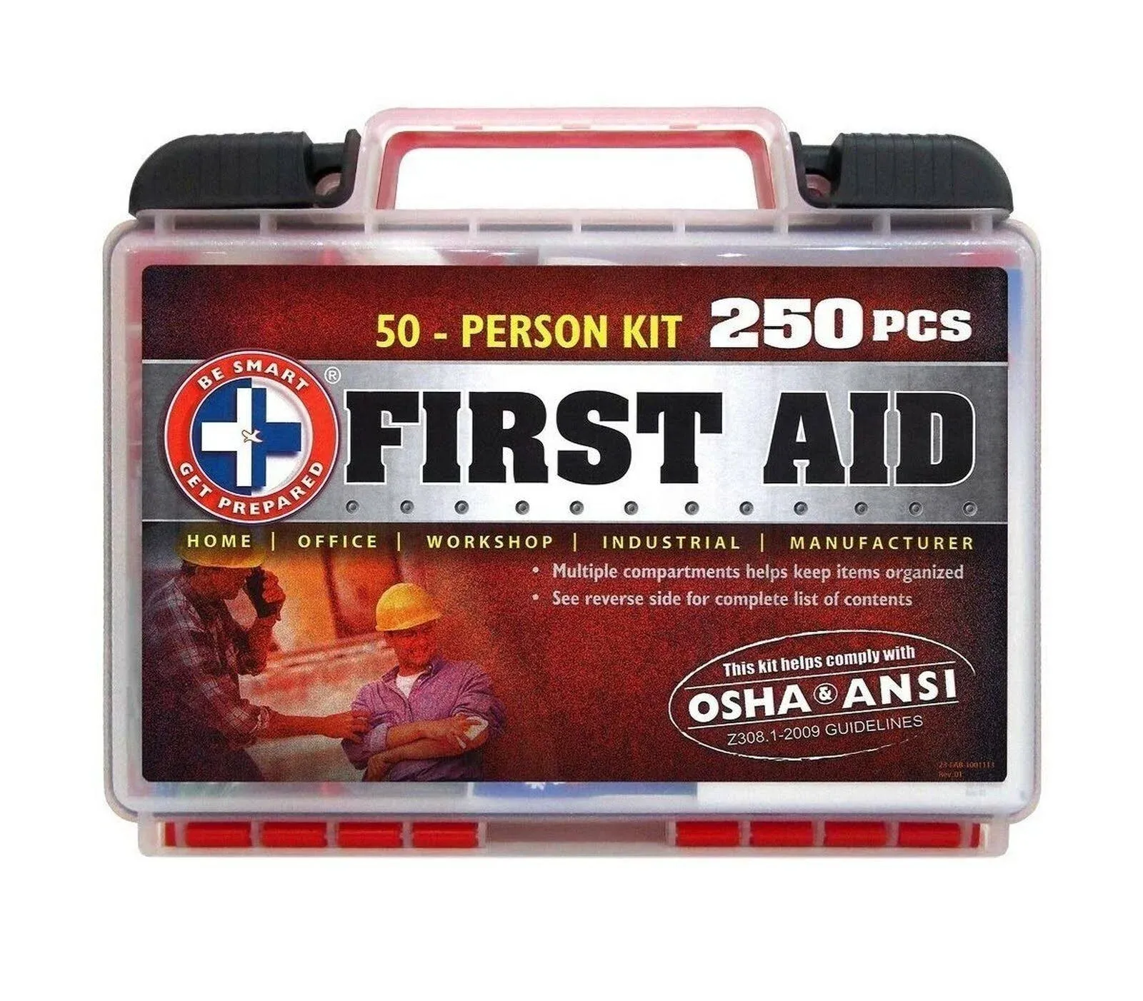 Be Smart Get Prepared 250 Piece First Aid Kit