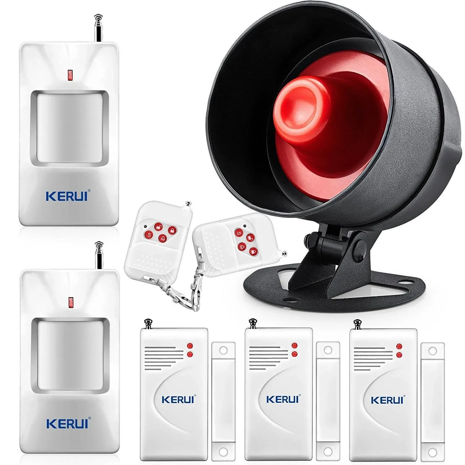 KERUI Standalone Home Office & Shop Security Alarm System Kit, Wireless Loud