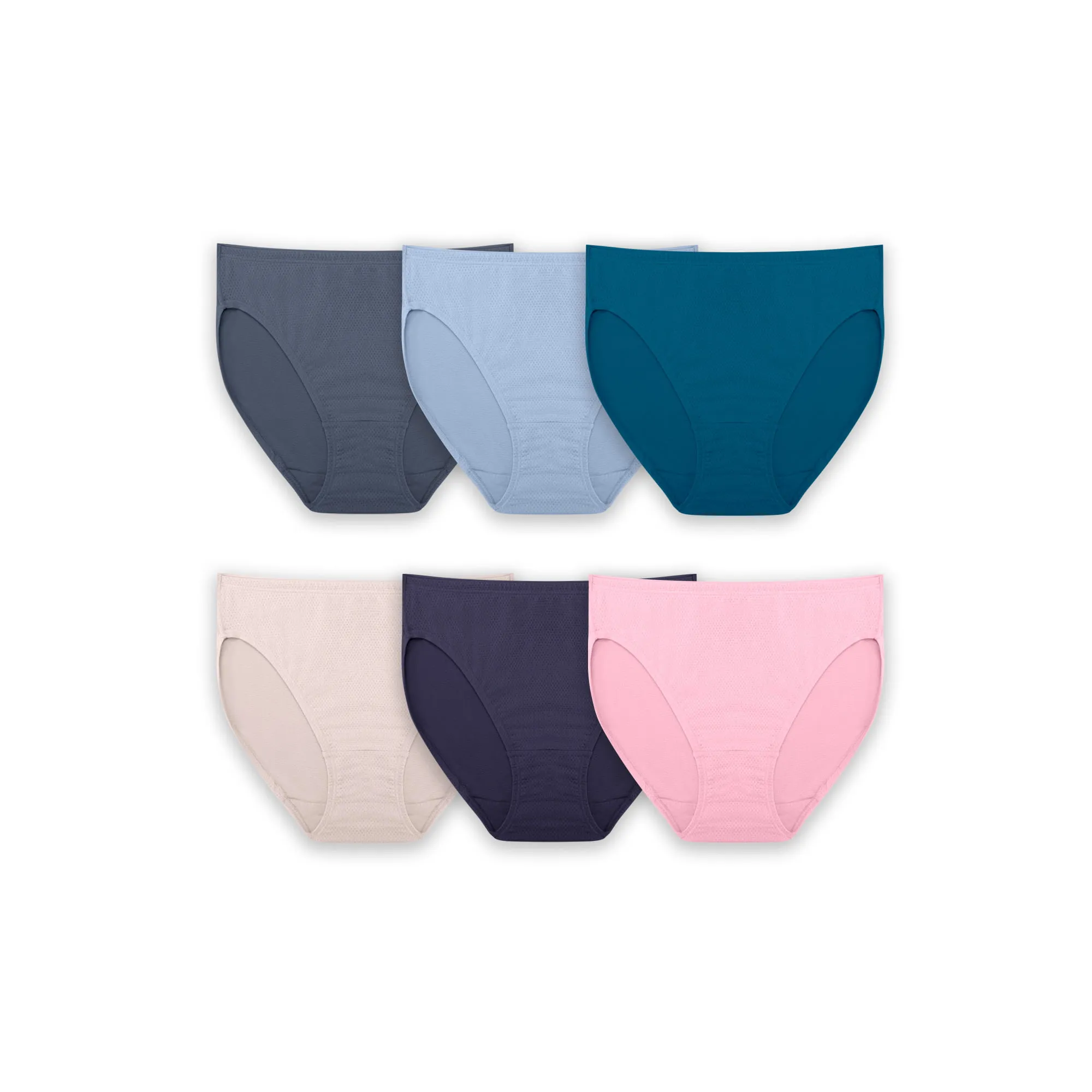 Fruit of the Loom Women's Breathable Hi-Cut Underwear