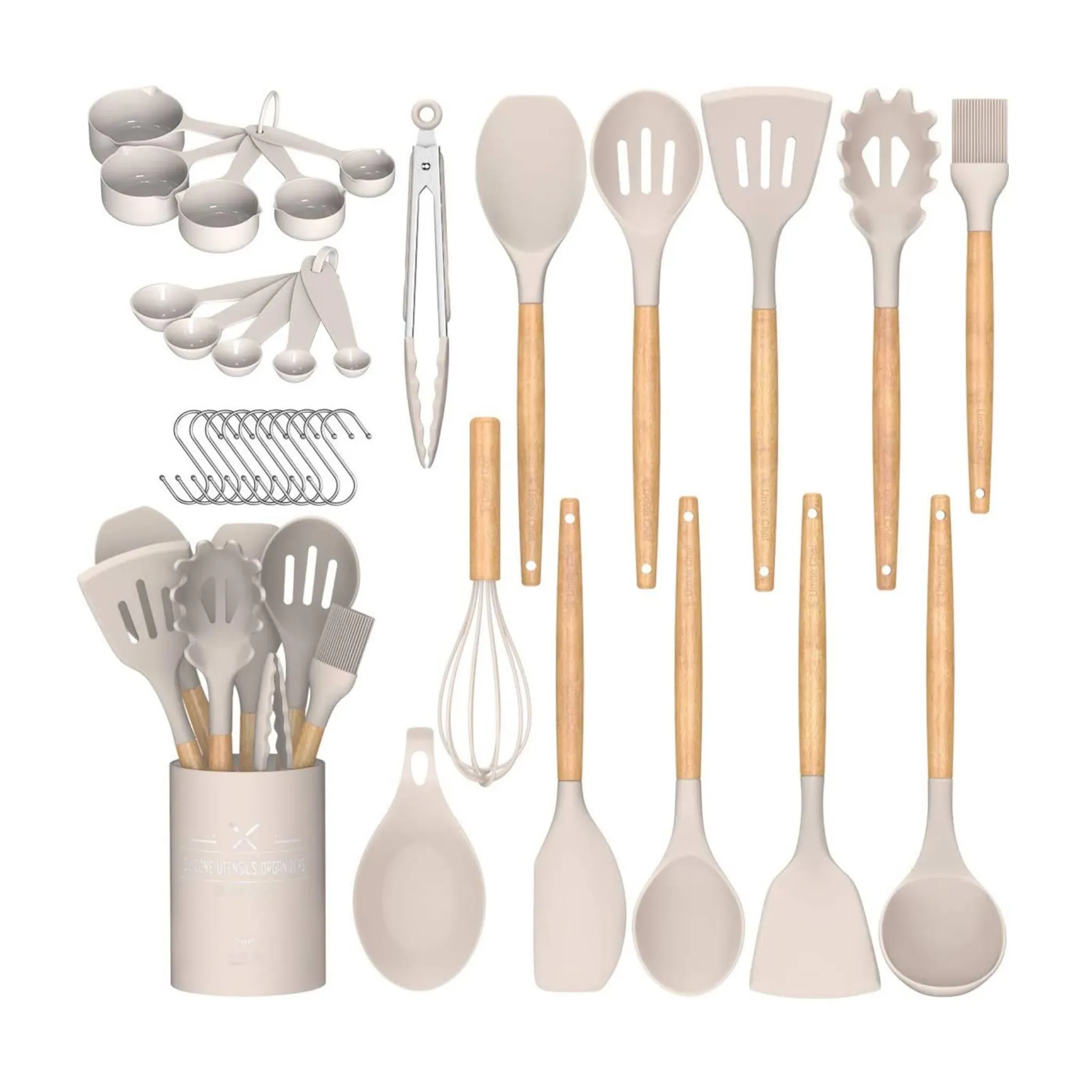 Silicone Utensils Set,  Non-Stick Silicone Cooking Kit