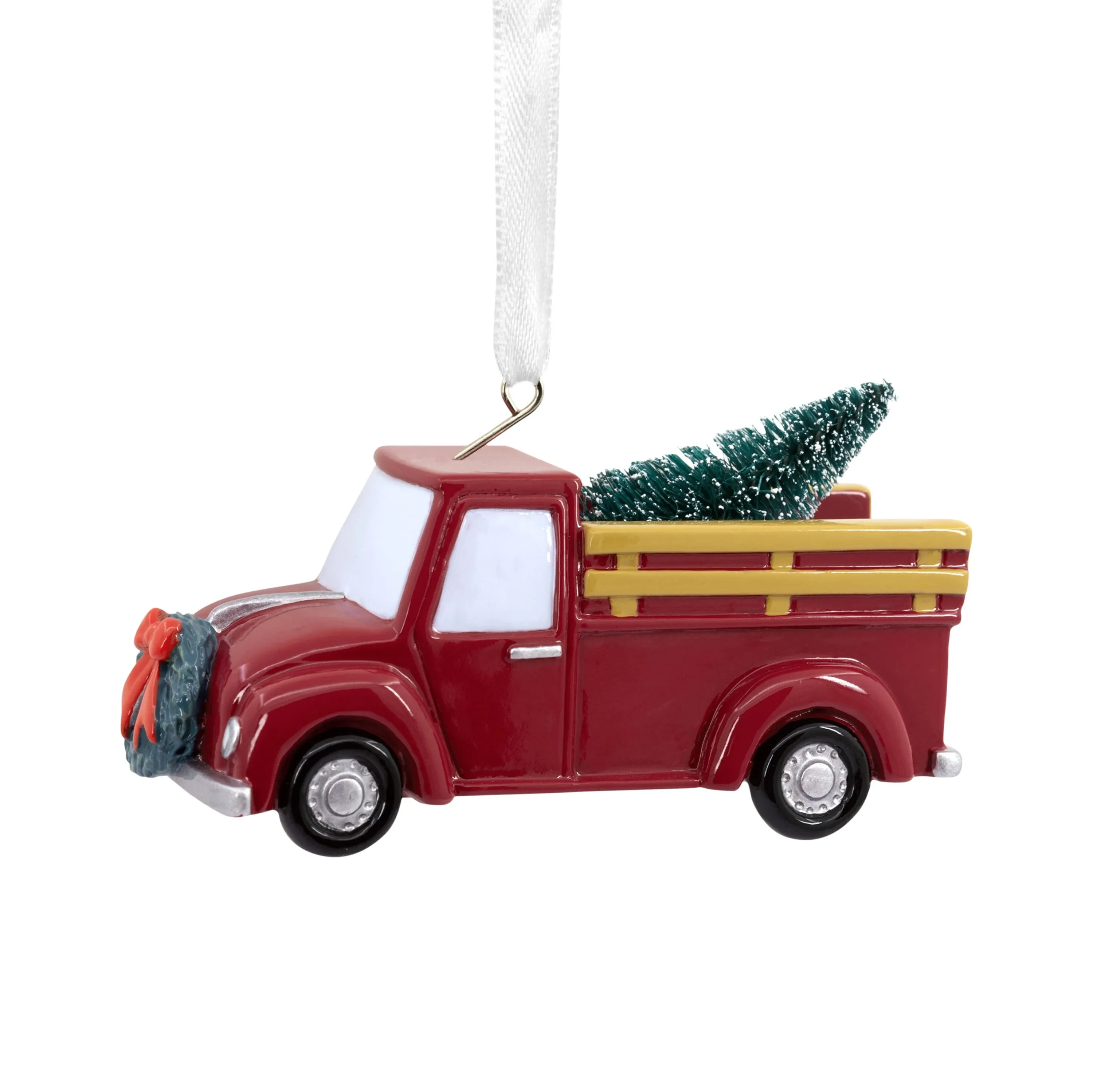 Hallmark Red Pickup Truck Tree Christmas Ornament