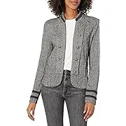 Tommy Hilfiger Band Jacket Marled Black Multi MD (US 8-10)