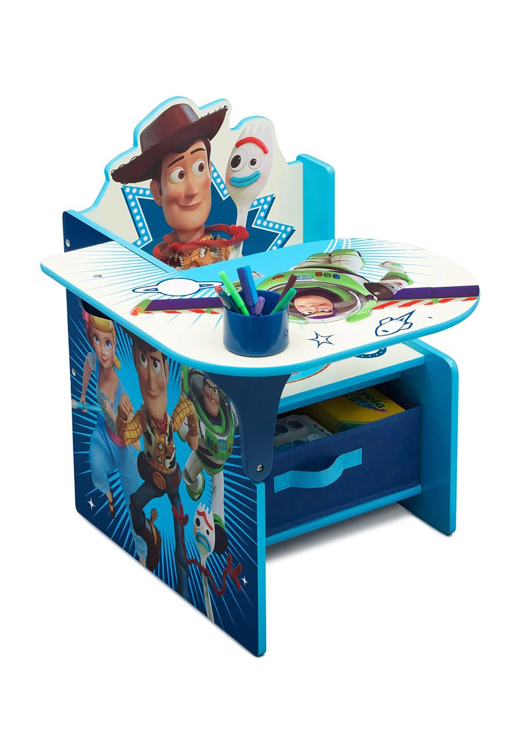 Delta Children Chair Desk with Storage Bin, Toy Story 4