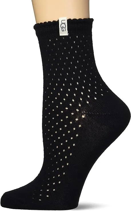 Adabella Quarter Sock in Black by UGG