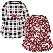 Touched by Nature Infant and Toddler Girl Organic Cotton Long-Sleeve Dresses