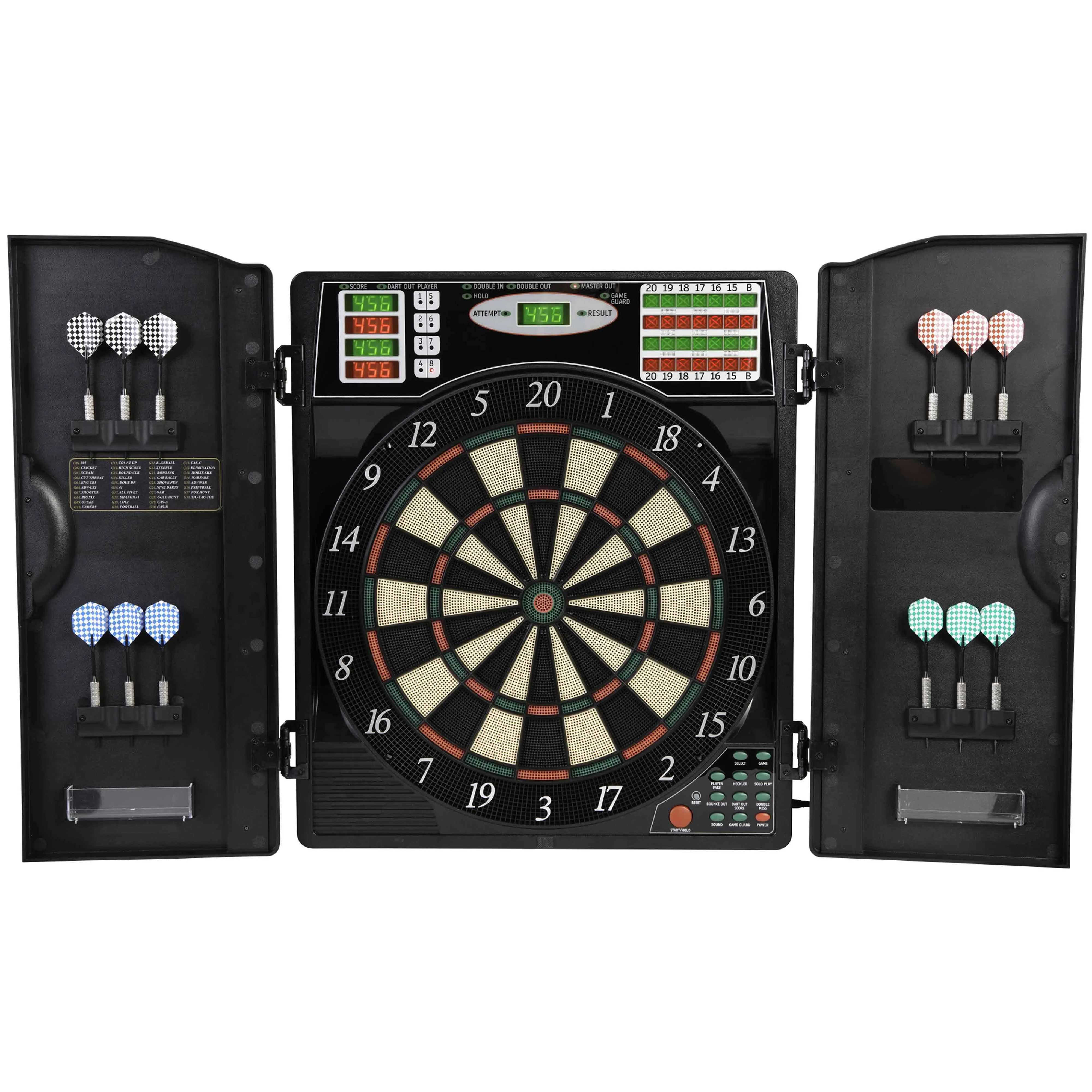 Arachnid Titanium 5400 Electronic Dartboard and Cabinet