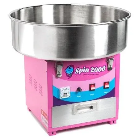 Olde Midway Commercial Quality Cotton Candy Machine Cart and Electric Candy Floss Maker - SPIN 2000