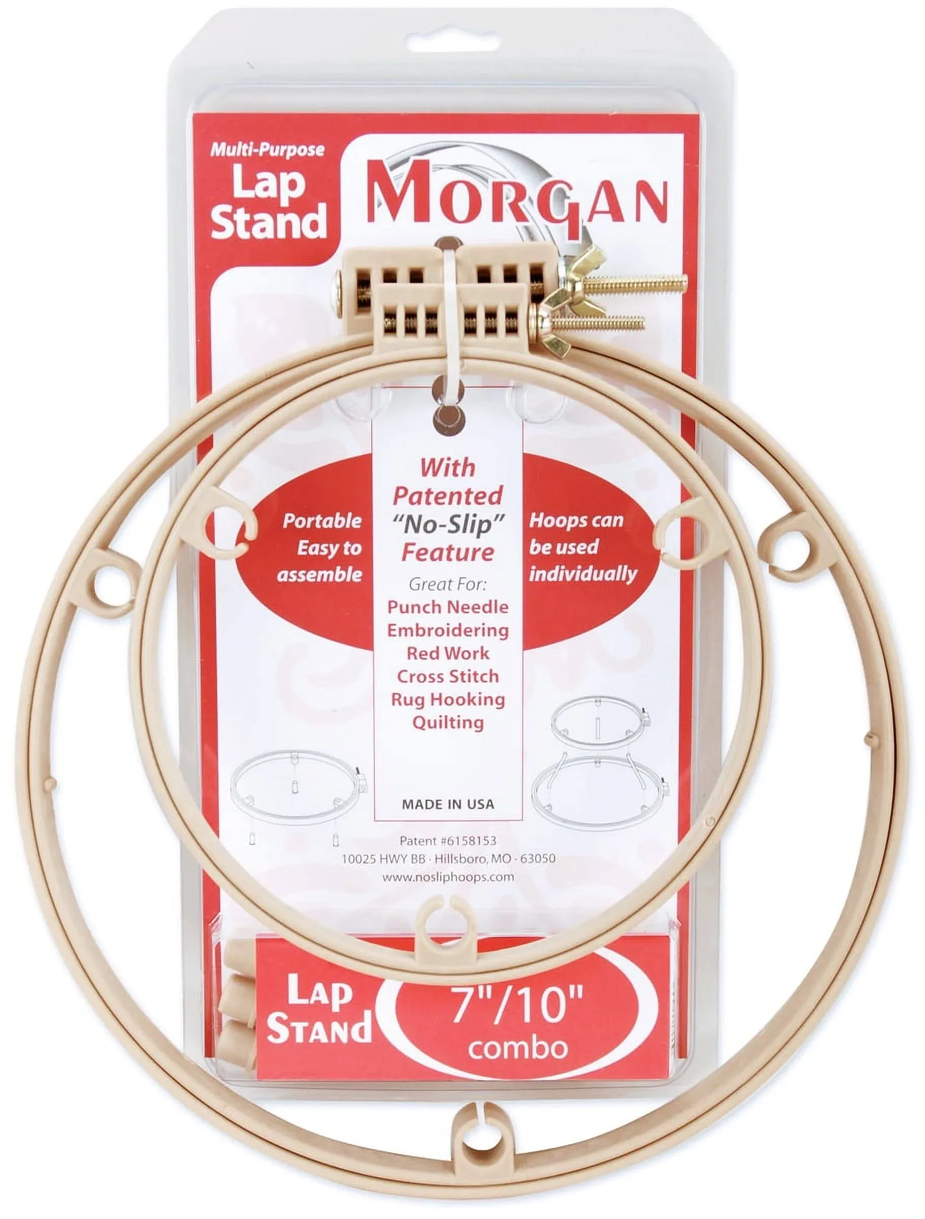 Morgan Lap Stand Combo 7in & 10in Hoops (Packaging may vary)