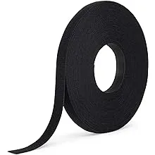 Velcro Brand ONE_WRAP Tape x 25 Yard Double Sided Self Gripping Roll, 189645, Black