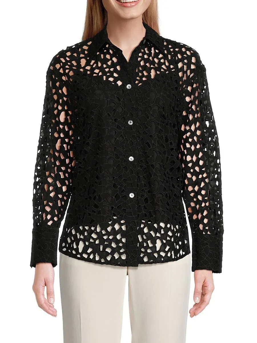 Scalloped Lace Shirt