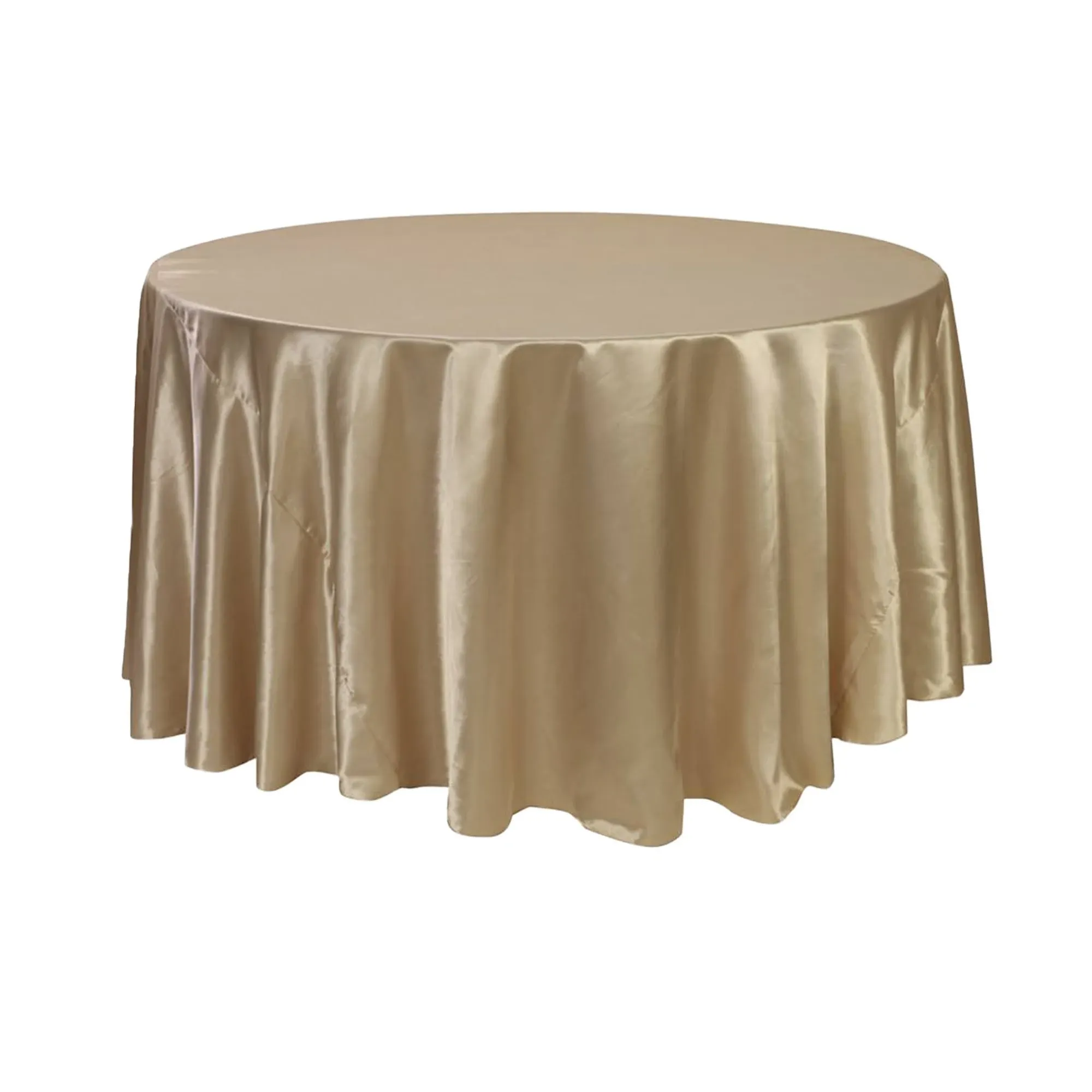 CV Linens Satin Round Tablecloth