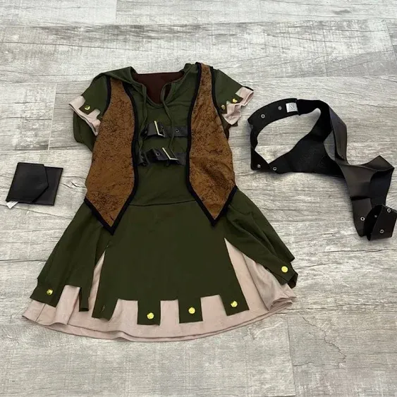 Spirit Halloween Girl's Miss Robin Hood Costume Girls Size Large 10/12 - Toys ...