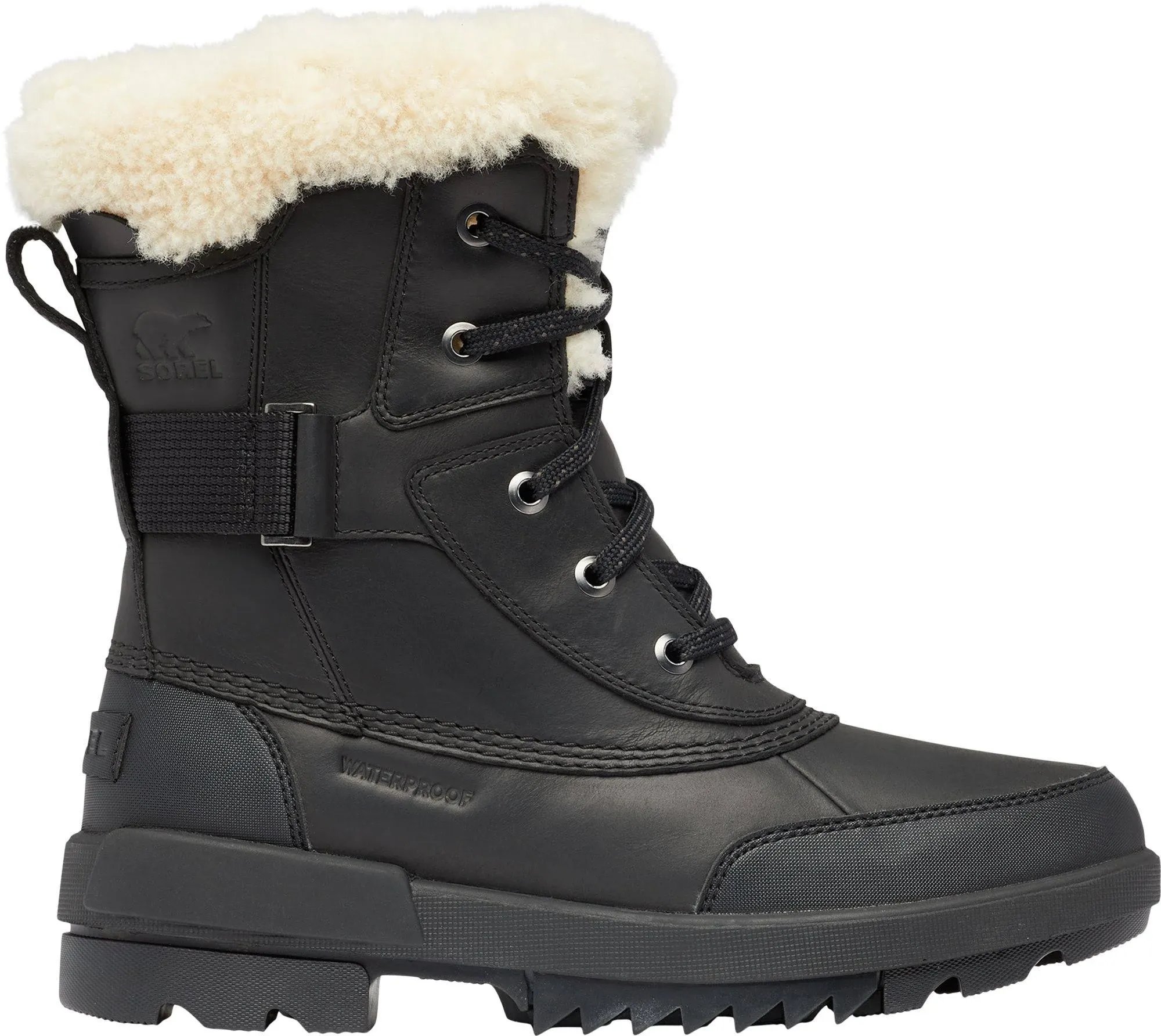 Sorel Women's Tivoli IV Parc Boot - 8 - Black / Sea Salt