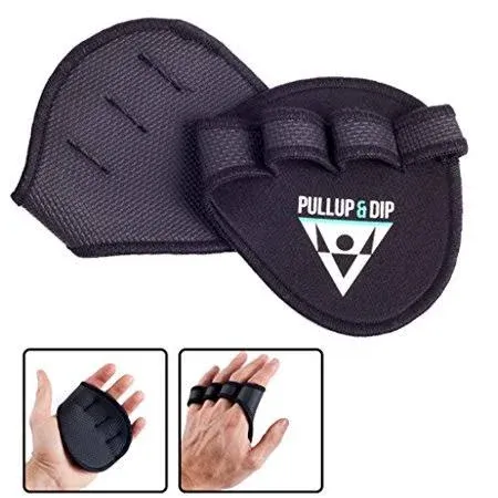 PULLUP &amp; DIP Neoprene Grip Pads Lifting Grips, The One Size, Black 