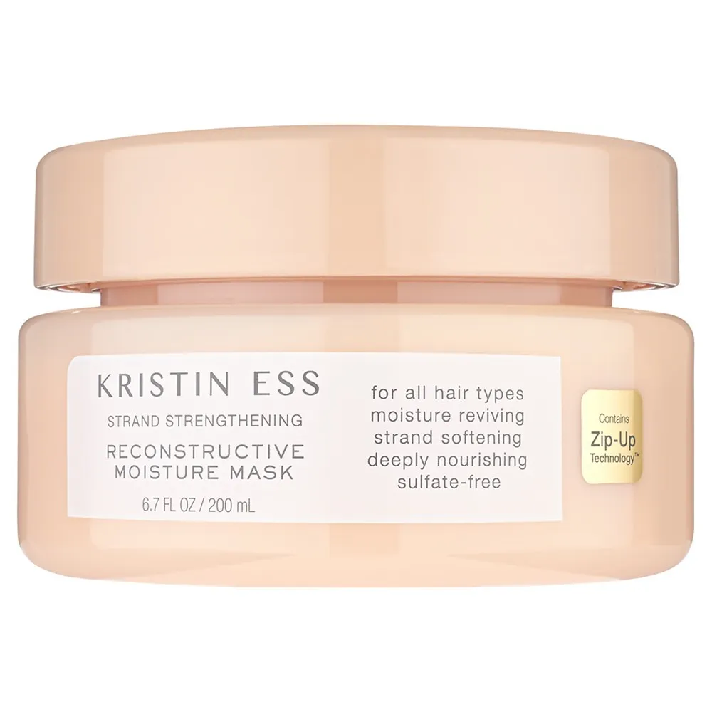 Kristin Ess Hair Strand Strengthening Reconstructive Moisture Mask, Deep Conditioning Hair Treatment for Dry Damaged Hair, Sulfate Free, Color + Keratin Safe, 6.7oz