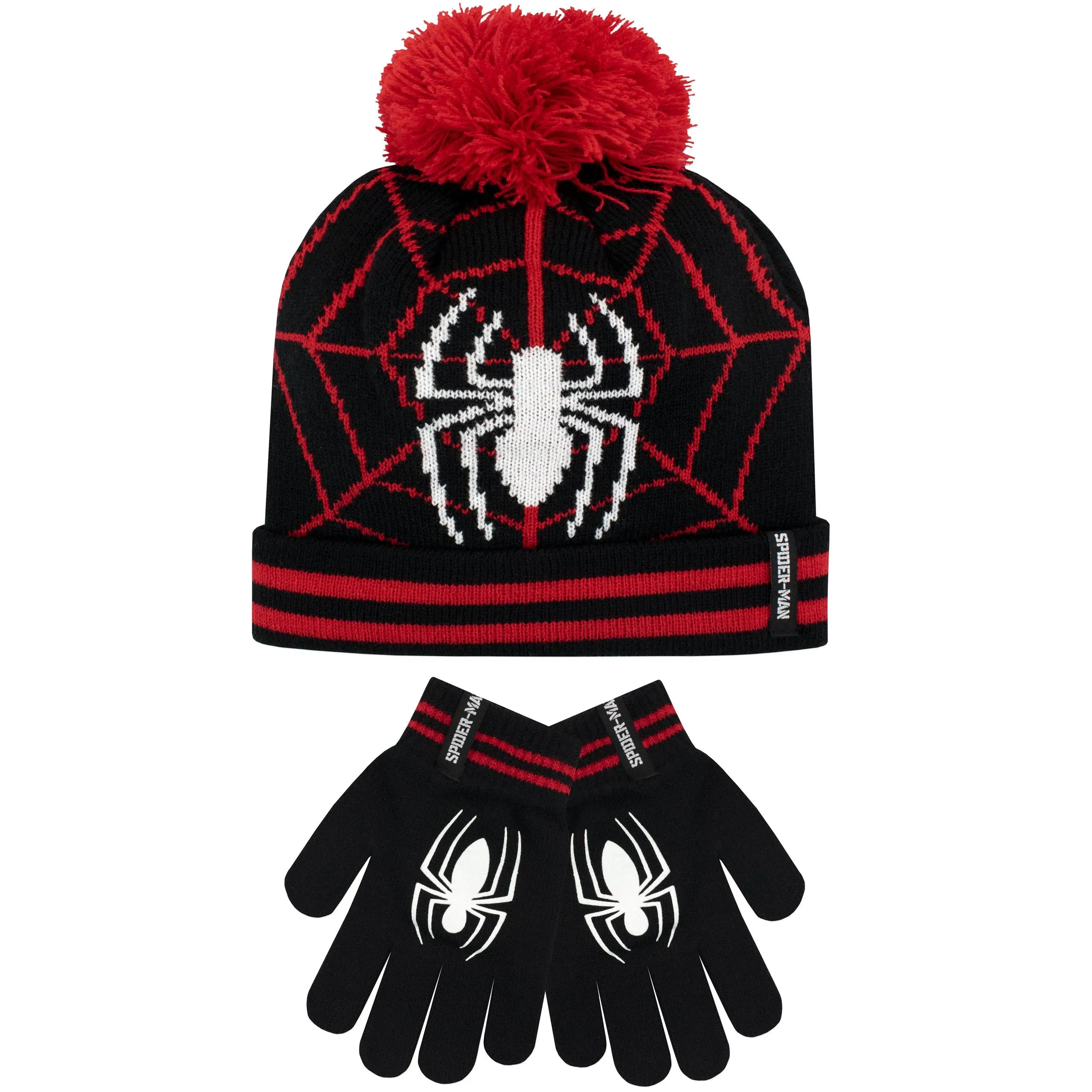 Marvel Spiderman Boys Hat & Gloves Set