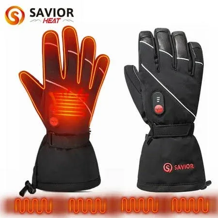 Savior Heat Unisex Rechargeable Battery Powered Electric Heating Gloves