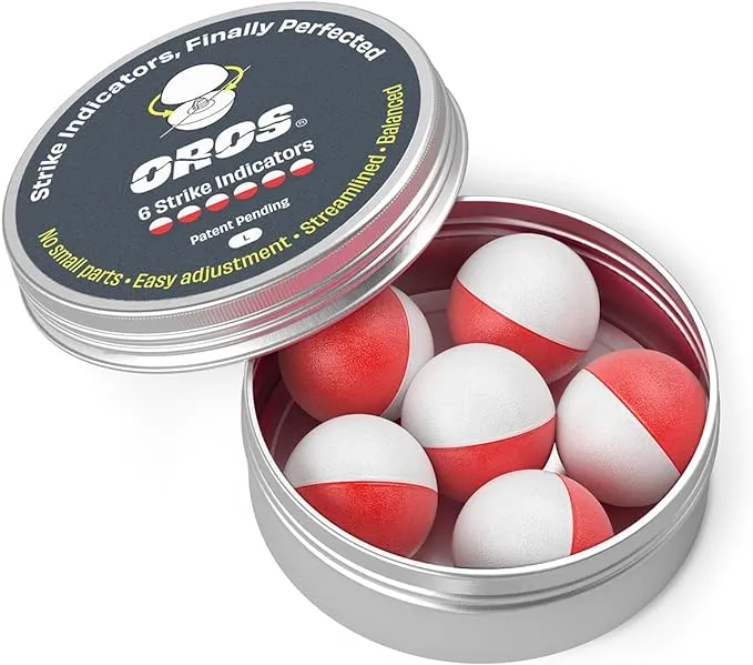 Oros Strike Indicator 6-Pack (Small, Red & White)