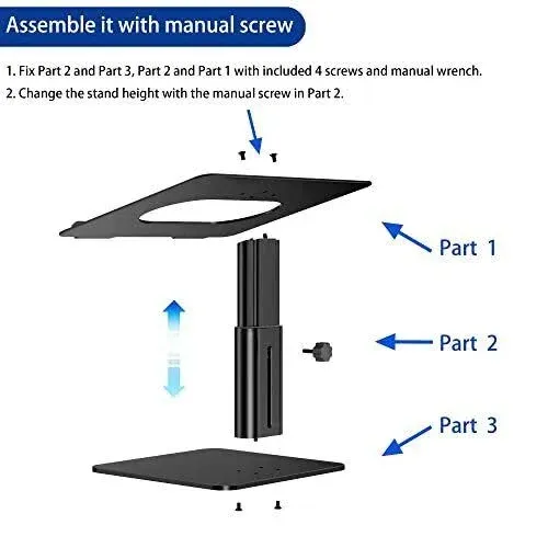 BESIGN LS10 Aluminium-Laptop-Ständer, ergonomisch, verstellbar, Notebook-Riser-Halter, Computerständer, kompatibel mit Air, Pro, Dell, HP, Lenovo und mehr 10-14 Zoll Laptops, Schwarz