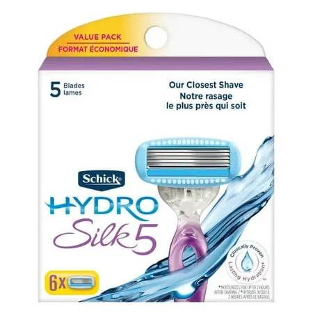 Schick Hydro Silk Women's Razor Blade Refills - 6 count