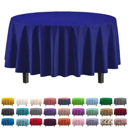 Exquisite 12-Pack Premium Plastic Tablecloth