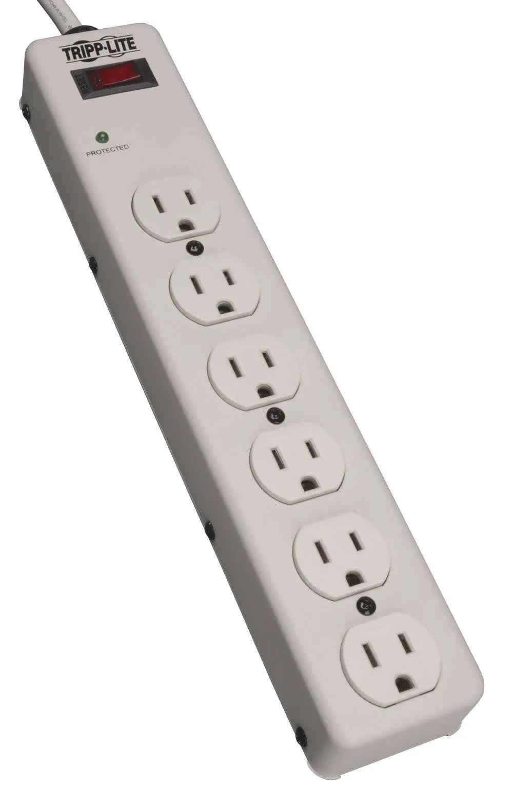 "Tripp Lite Surge Protector Power Strip 120V 6 Outlet Metal 6' Cord 900 Joule (TLM-606)"