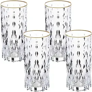 Marilyn Gold-tone High Ball Tumblers, Set Of 4