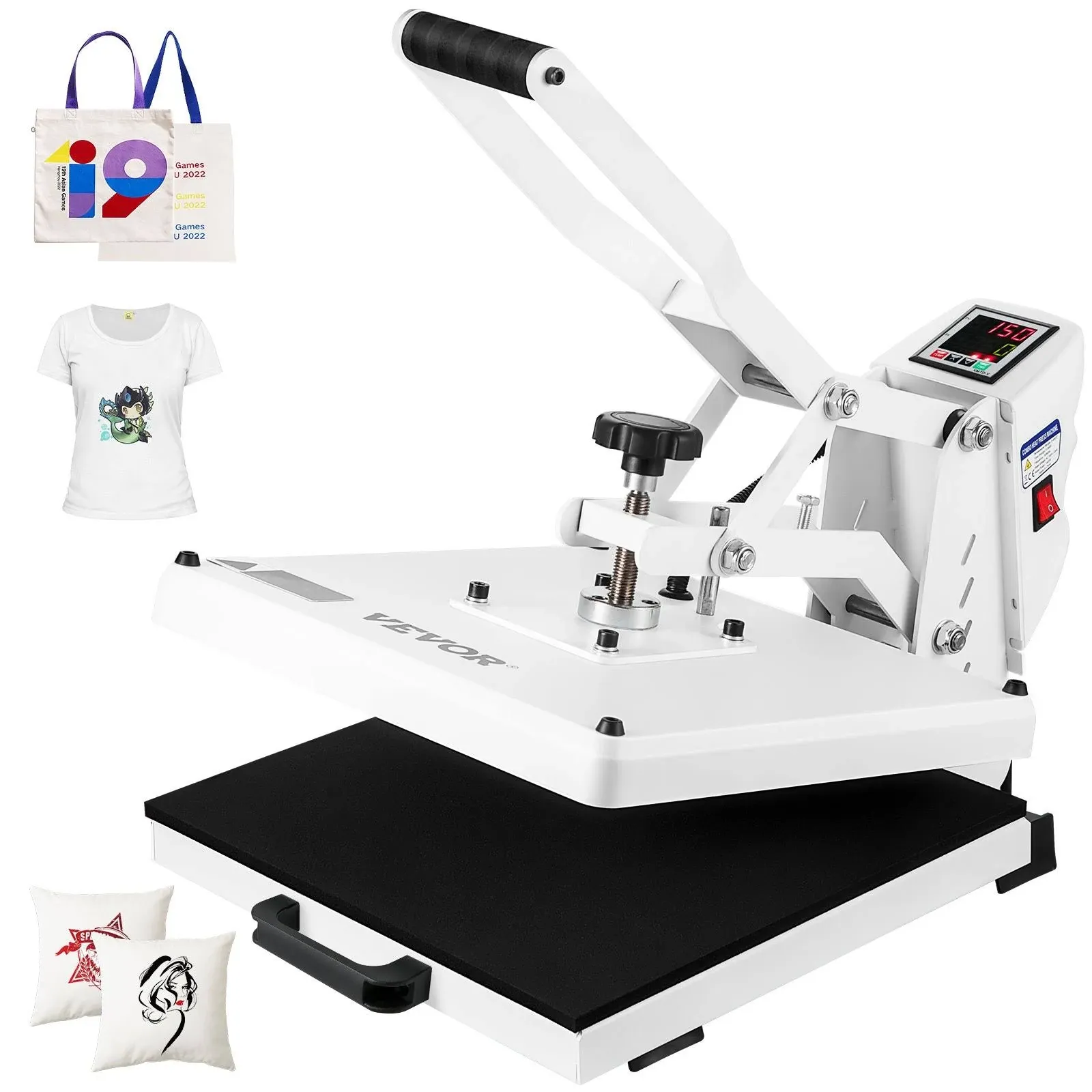 VEVOR Heat Press 15x15 Heat Press Machine for T-Shirt