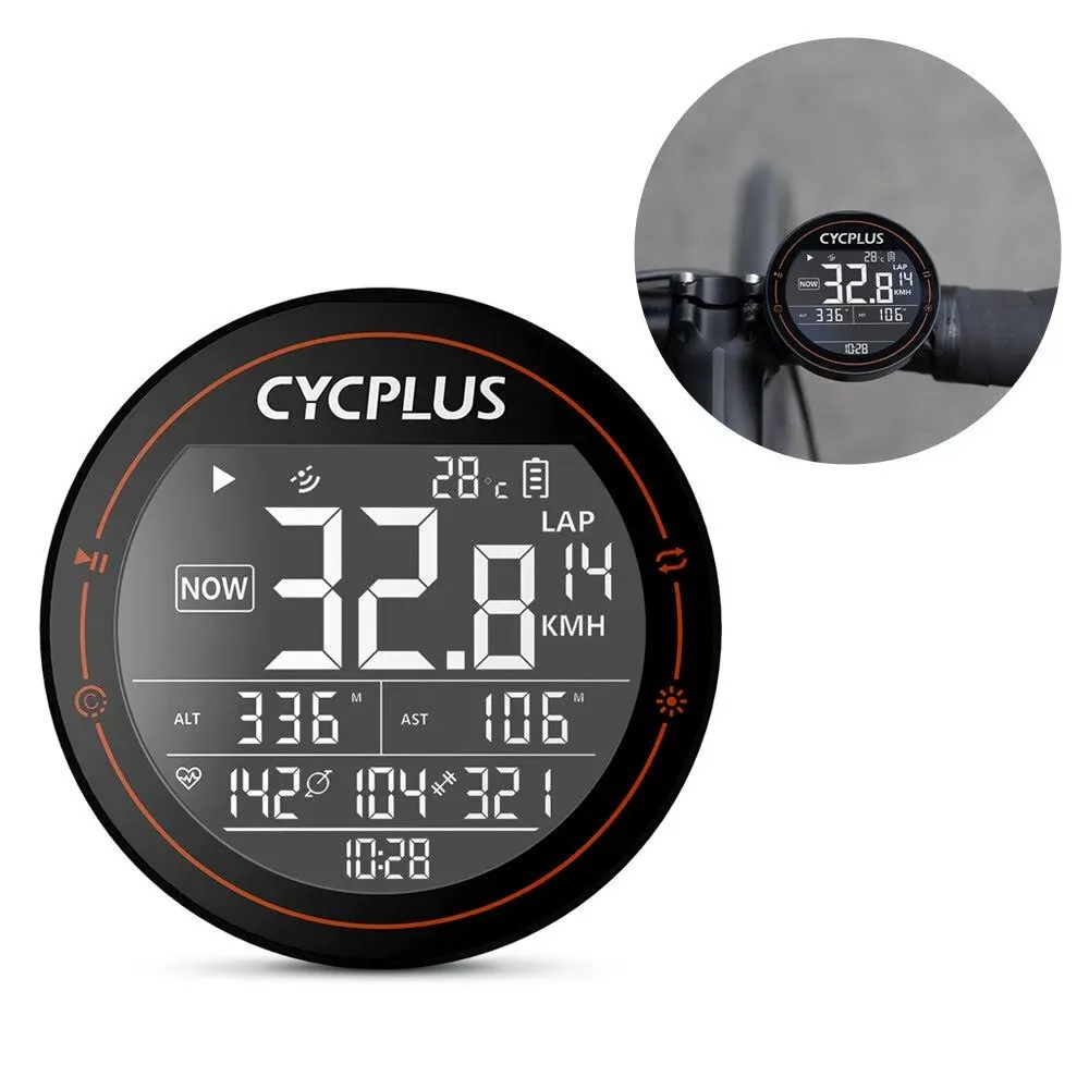 CYCPLUS. CYCPLUS M2 Bike Computer ANT+ GPS Bluetooth Smart Wireless Stopwatch ...