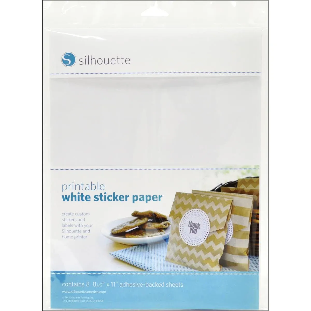 Silhouette Printable White Sticker Paper