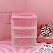 PEXIZUAN Kawaii Makeup Organizer Kawaii Desk Organizer Kawaii Room Accessories Kawaii Desk Decor Kawaii Room Decor Kawaii Stuff for Room Organizer (2