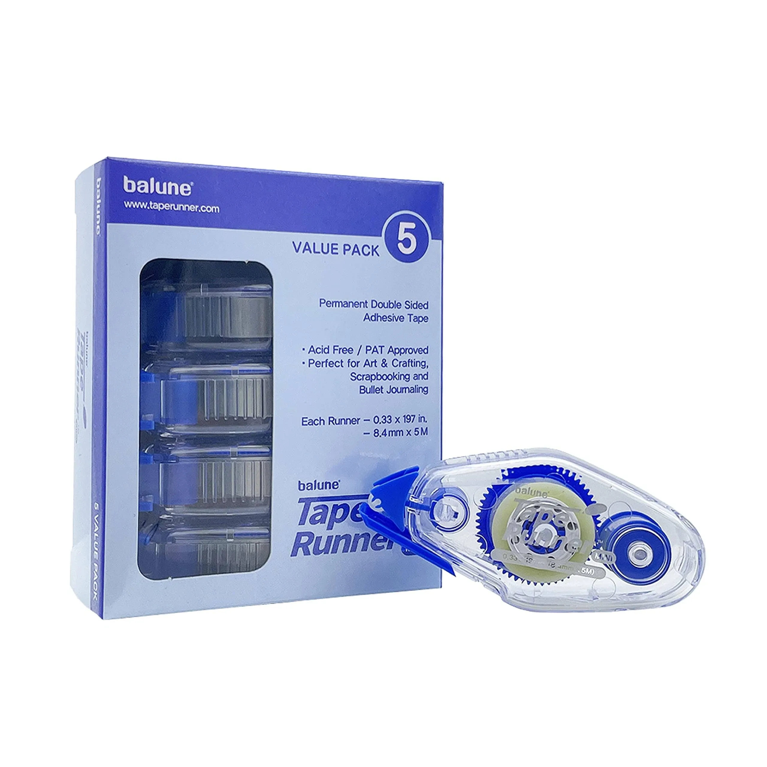 Tape Runner Premium Double Sided Adhesive Acid Free, Pat Approved. Perfect for ...