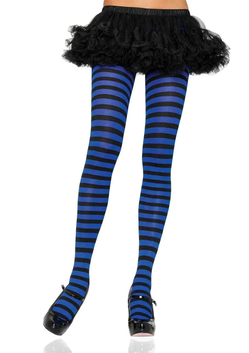 Leg Avenue Women's Nylon Striped Tights