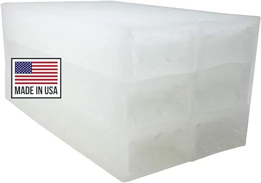 Blended Waxes, Inc. Paraffin Wax Blocks - Household Paraffin Wax for Candle Making, Canning, Waterproofing, Metal Preservation, and a Variety of Other Applications (1lb. Blocks - 1 Block)