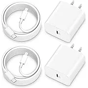 AirPods 4 Charger, 2Pack 20W USB C AirPods Pro 2nd Gen Charger Cord, USB C to USB C Cable for AirPods 4 Wireless Earbuds, AirPods Max 2 (2024), iPhone 16/15 Pro Max, iPad Charging Cord Power Adapter