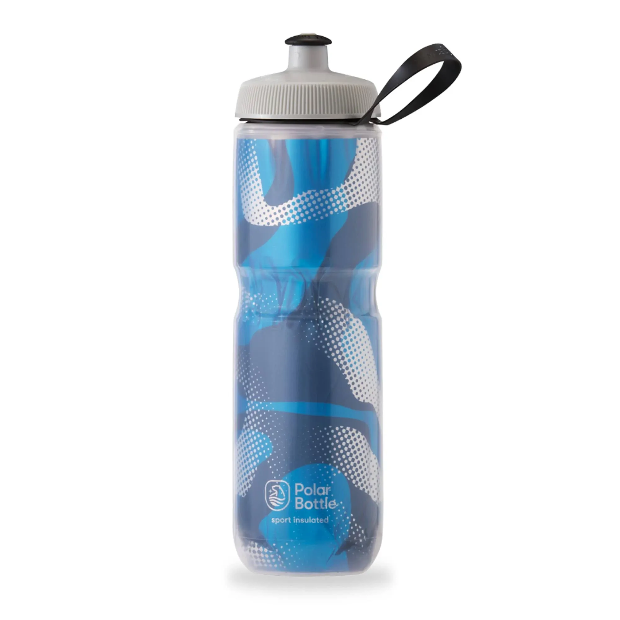 Polar Sport Insulated Contender Water Bottle - 24oz, Blue/Silver