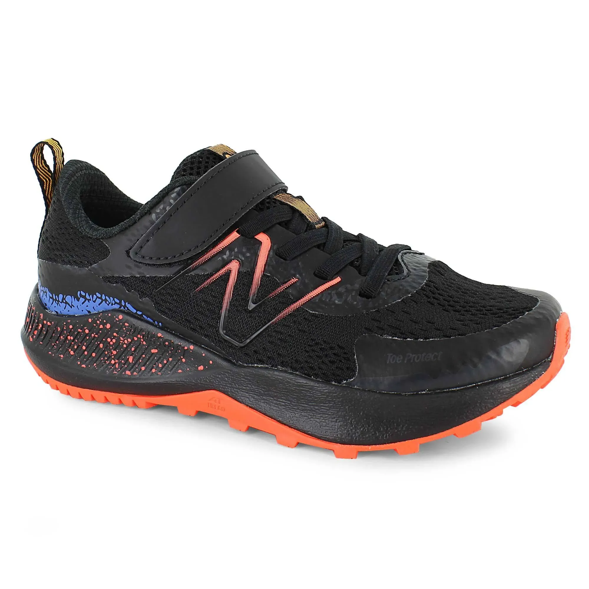 New Balance Kids' Dynasoft Nitrel V5 Bungee Lace Black/Orange/Blue - PANTRLO5 ...