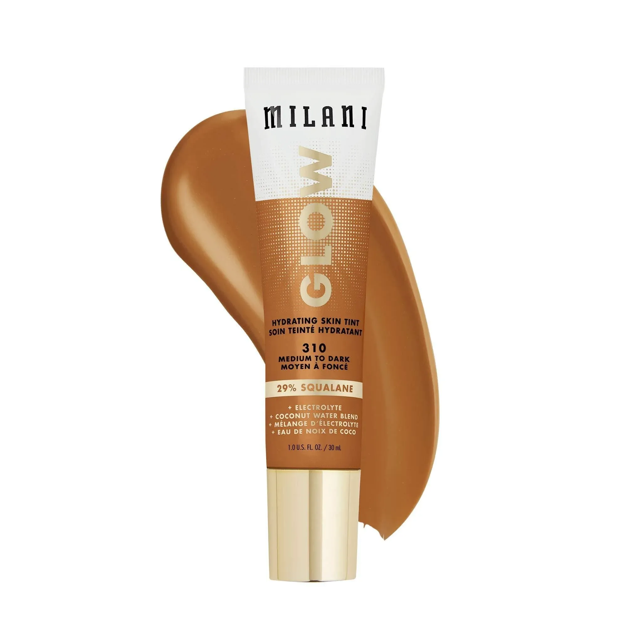 Milani Glow Hydrating Skin Tint, Medium to Dark 310 - 1.0 fl oz