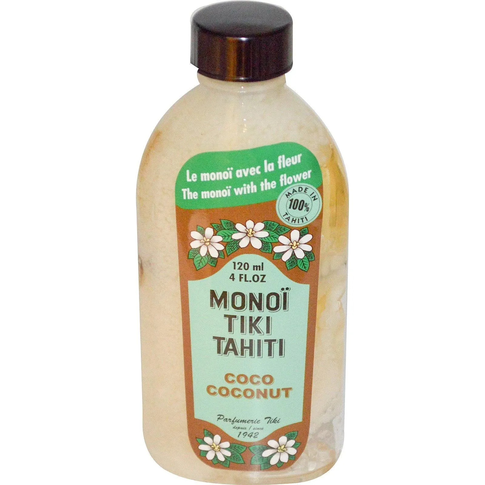 Monoi Tiare Tahiti Tipanie Scented Coconut Oil With Vanilla - 4 Oz