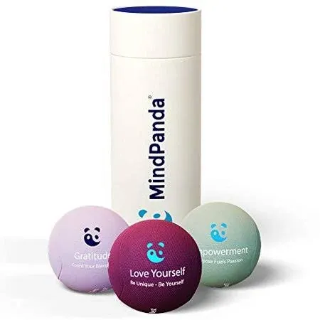 Mind & Body Stress Balls for Adults - Triple Density Squeeze Balls for Hand Therapy & Grip Strengthening - Stress & Anxiety Relief - Physical Therapy Support - Soft, Medium, Hard Gel Core