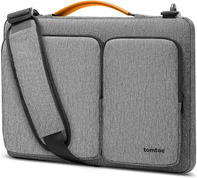 tomtoc 360 Protective Laptop Shoulder Bag for 16-inch MacBook Pro M4/M3/M2/M1 Pro/Max A2991 A2485 2024-2019, Water-resistant Sleeve for Dell XPS 15 Surface Book 3 The New Razer Blade 16